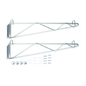 Hubert 30V-118 - CenPro Deep Wall Mounting Brackets For Chrome Wire Shelving, 24"