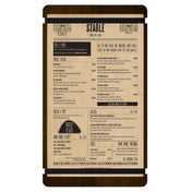 Menu Solutions WDRBB-D Menu Board Holds 8-1/2" X 14" Insert Double Panel With 2 Views
