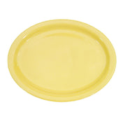 CAC China L-14NR-Y Las Vegas Platter 13-1/4"L X 10-1/8"W X 1-1/4"H Oval
