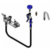 T&S Brass B-2312-CR Pot Filler Faucet Wall Mount 8" Centers