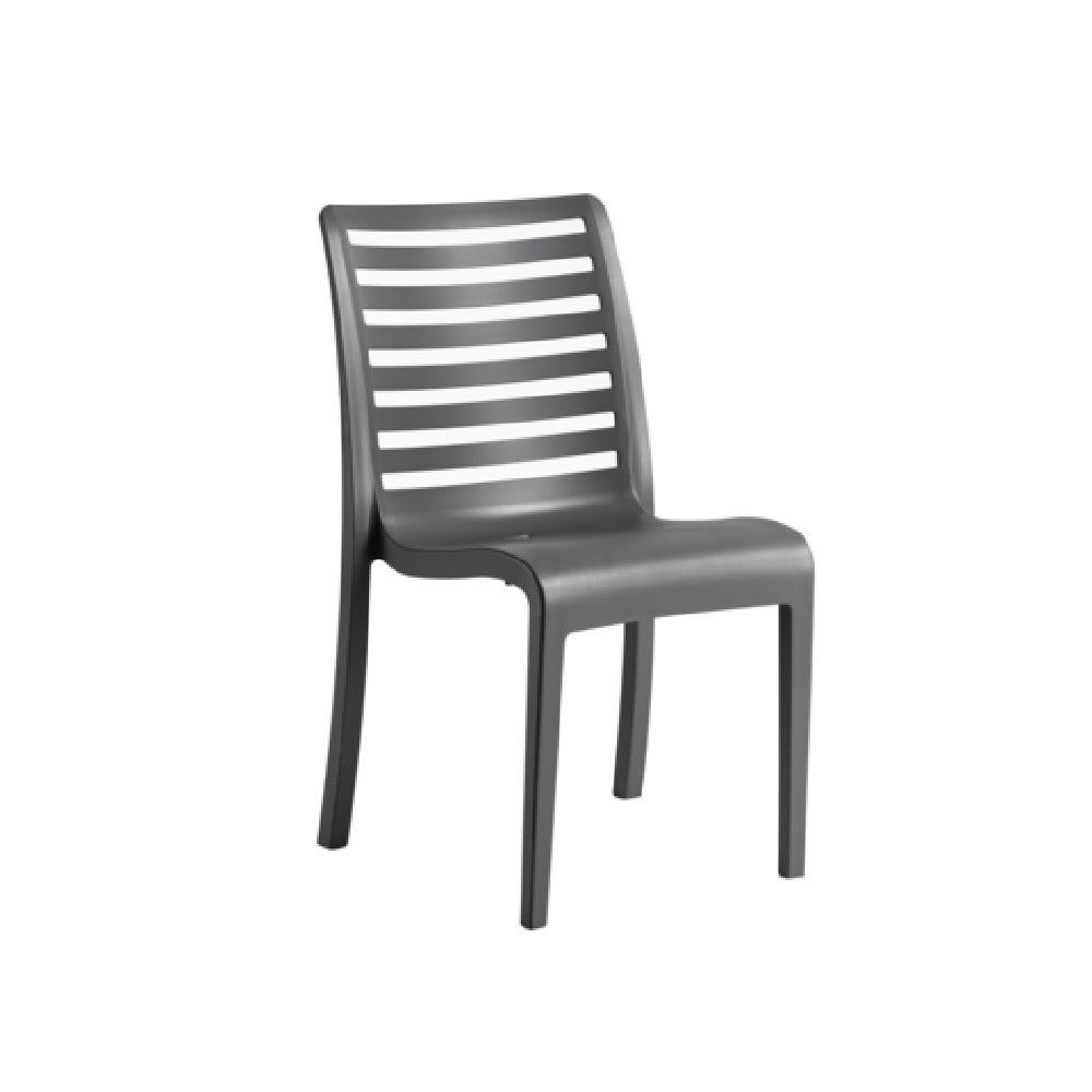 Grosfillex UT947002 Astoria Stacking Sidechair 20.9"W X 23.4"D X 34.7"H Technopolymer With Air Molding Technology