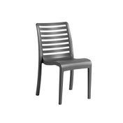 Grosfillex UT947002 Astoria Stacking Sidechair 20.9"W X 23.4"D X 34.7"H Technopolymer With Air Molding Technology