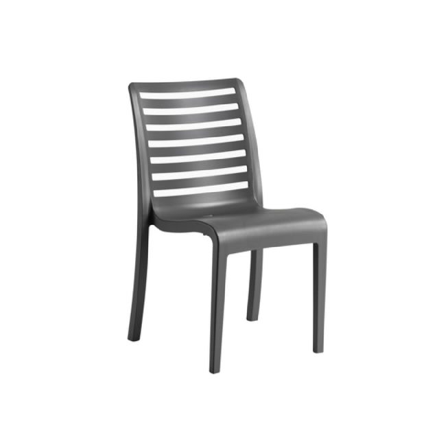 Grosfillex UT947002 Astoria Stacking Sidechair 20.9"W X 23.4"D X 34.7"H Technopolymer With Air Molding Technology