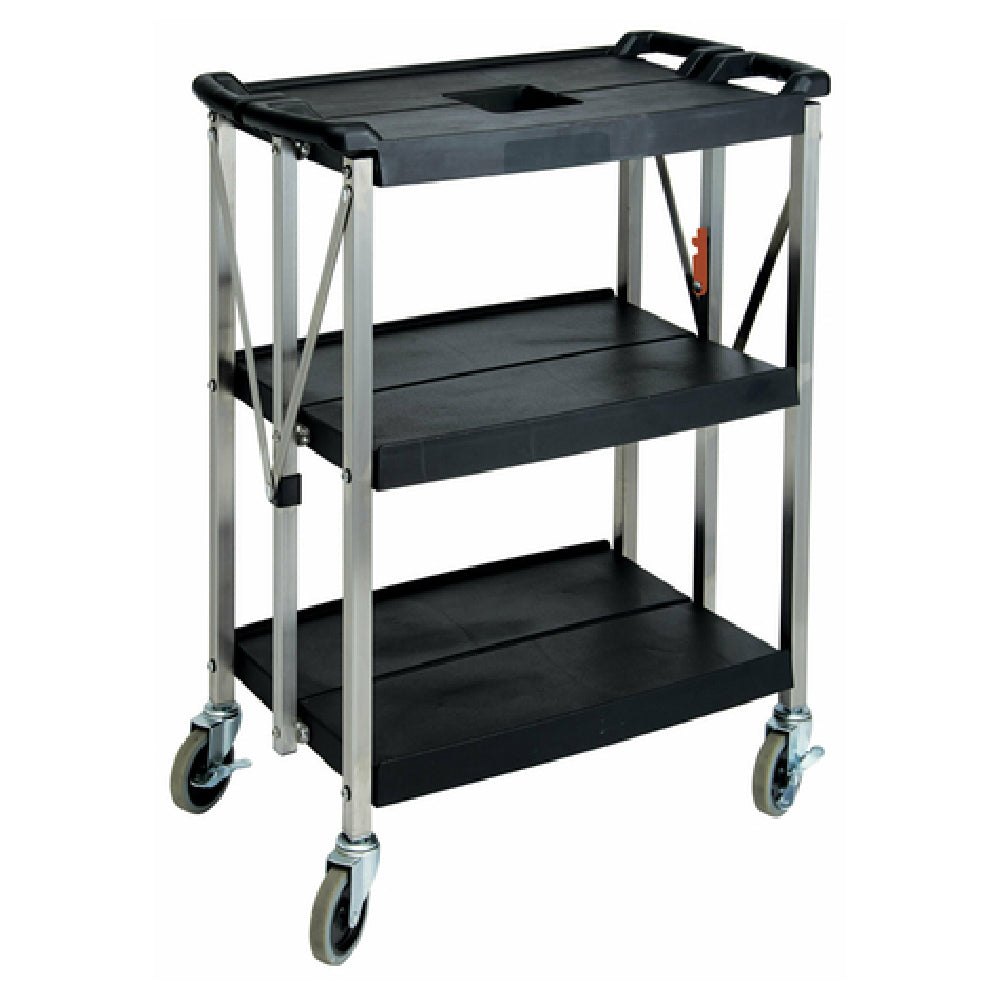 Winco UCF-2916K Folding Utility Cart 3-tier 29”W X 16-1/2”D X 36”H