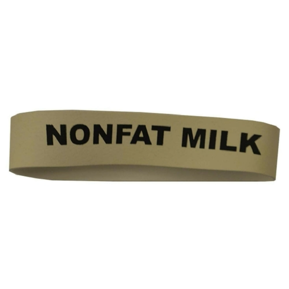 Service Ideas FBNONFATMILK Flavorband Label "Nonfat Milk" For 4" Dia. Carafes