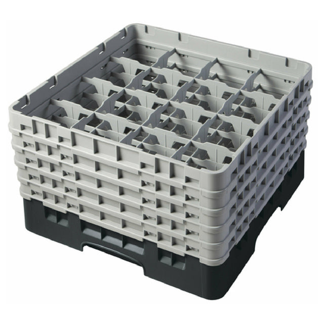 Cambro 16S958110 Camrack® Glass Rack With (5) Soft Gray Extenders Full Size