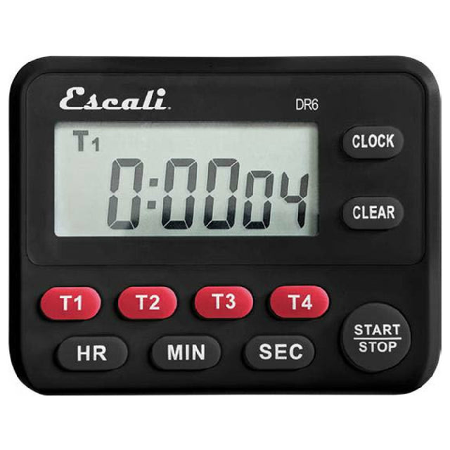 CFS Brands TMDGTE - San Jamar - Escali Four Event Digital Timer, 3-1/2" X 2-3/4" X 1/2"