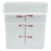 Cambro 6SFSP148 CamSquare® Food Container 6 Qt. 8-3/8"L X 8-3/8"W X 7-1/4"H