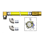 T&S Brass HG-4E-48SEL-FF Safe-T-Link Gas Connector Hose 1" Connection 48" Hose