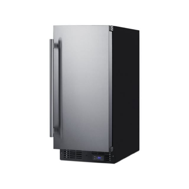 Summit SCFF1533BSS Undercounter All-Freezer Built-in Or Freestanding 14.75"W X 22.75"D X 34"H