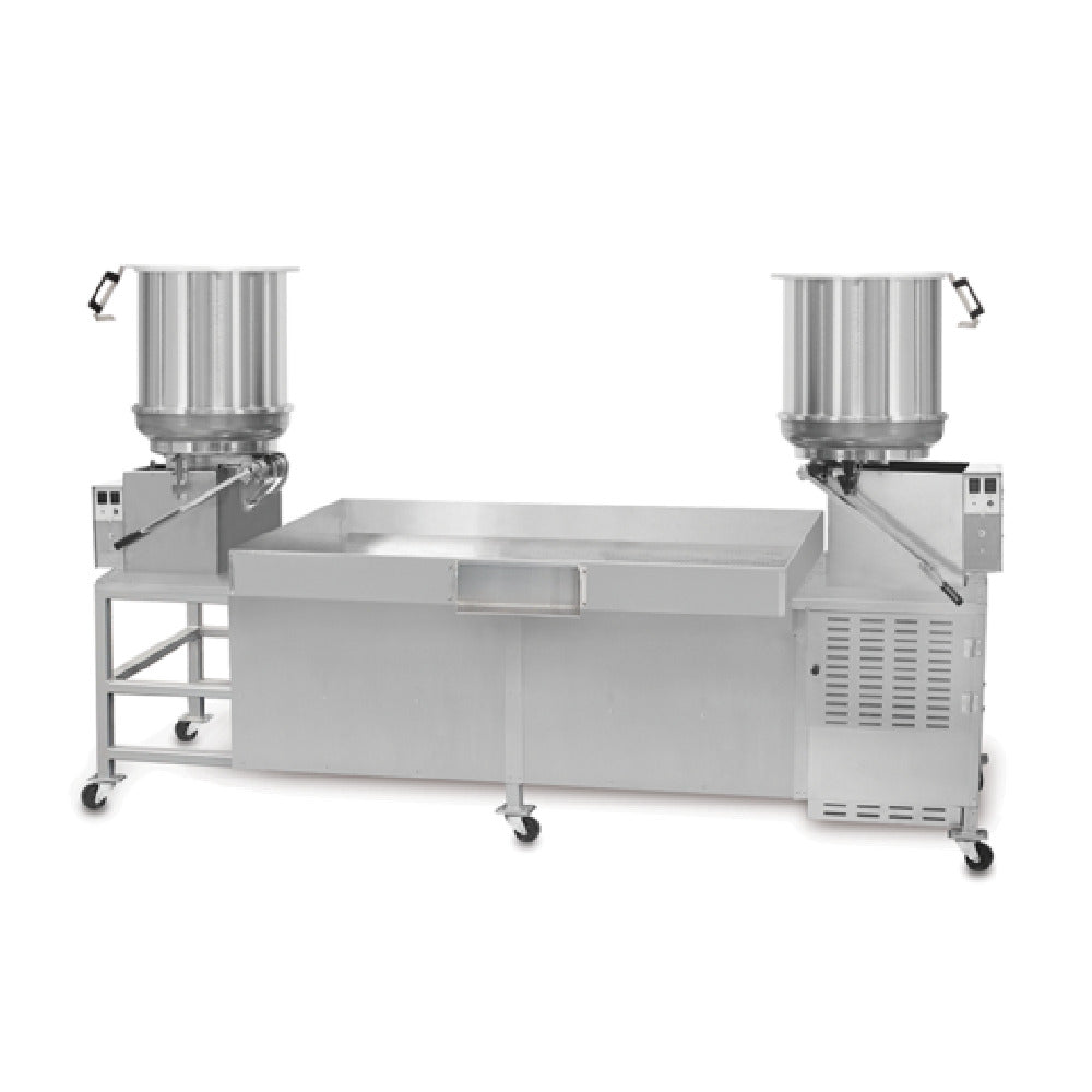 Gold Medal 2622KKD Twin Karmel Kool Stand Includes 60" X 40" Cooling Pan For 10 Or 20 Gal Mixers