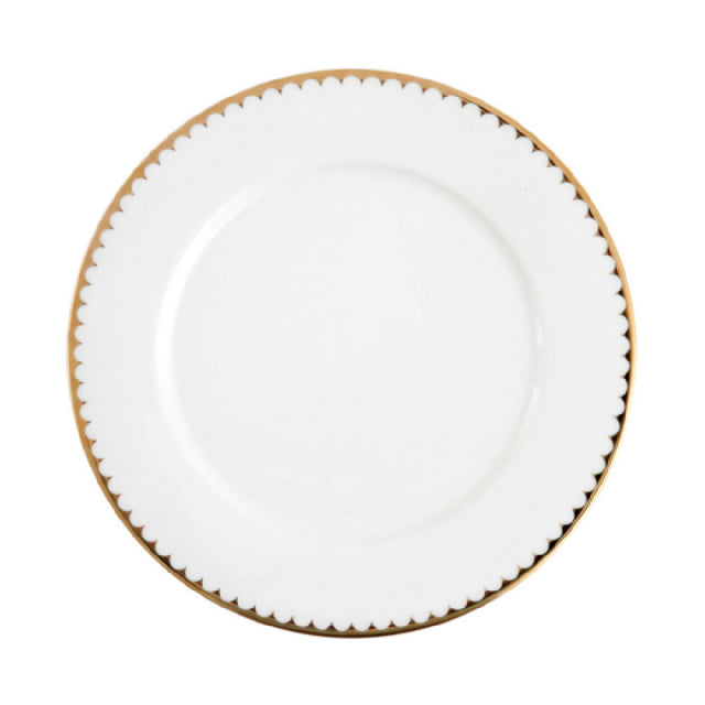 Fortessa RRP.DUCHESS.15 Duchess Gold Plate 10.75" (27.5cm) White