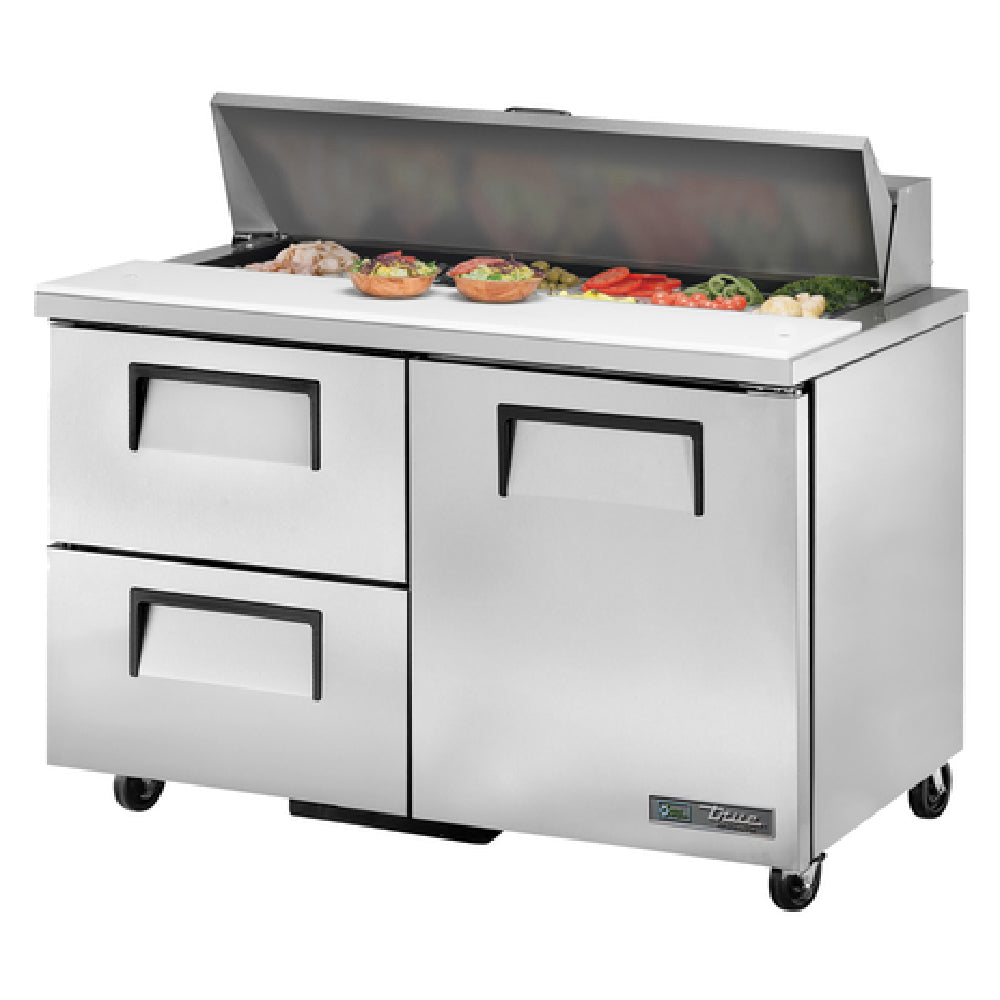 True Refrigeration TSSU-48-12D-2-HC_LH Sandwich/Salad Unit (12) 1/6 Size (4"D) Poly Pans