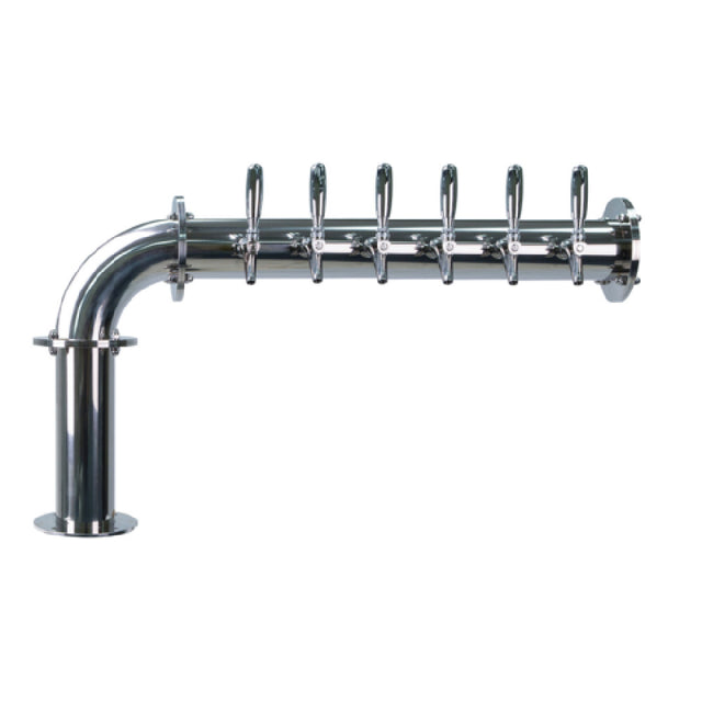 Micro Matic TT-L-6KR-11 Titan "L" Draft Tower (6) Faucets Polished Stainless Steel
