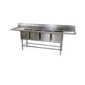 Eagle FN2080-4-30R-14/3 Spec-Master® FN Series Sink Four Compartment 119-1/2"W X 27"D