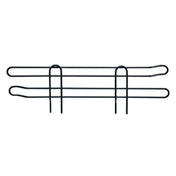 Quantum SL14BK Side Ledge 14"D X 4"H Black Epoxy Antimicrobial Finish