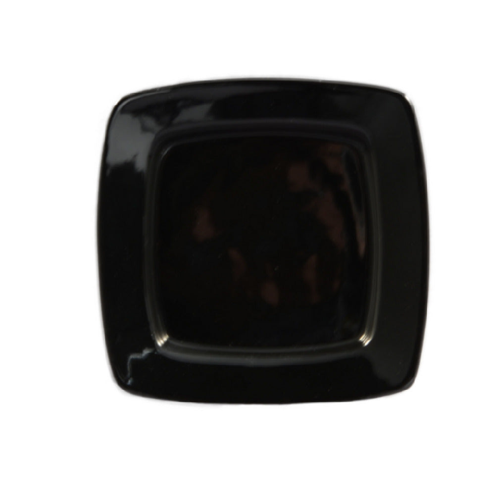 CAC China R-S8Q-BLK Clinton Plate 8-7/8"L X 8-7/8"W X 3/4"H Square In Square