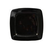 CAC China R-S8Q-BLK Clinton Plate 8-7/8"L X 8-7/8"W X 3/4"H Square In Square
