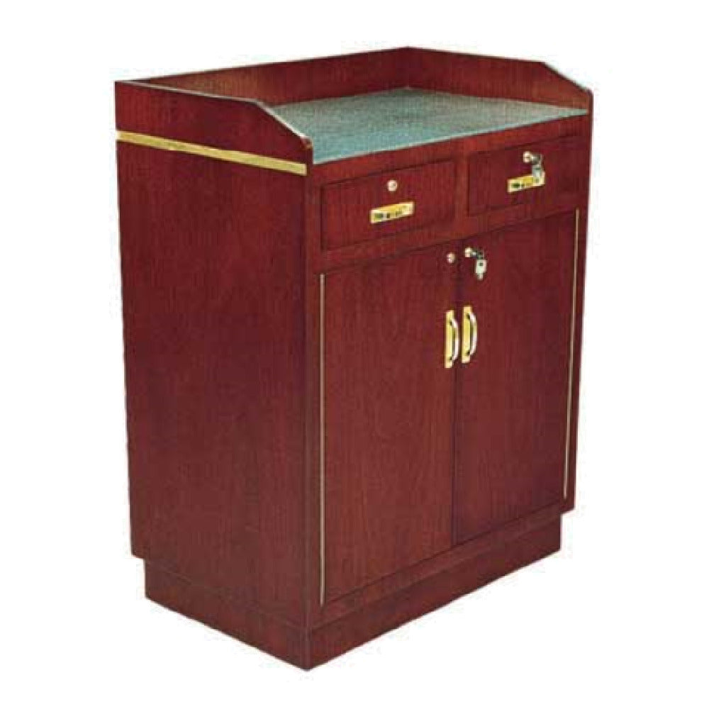Forbes Industries 5924 Deluxe Service Desk 34-1/2"W X 22"D X 44"H Wood Veneer Cabinet