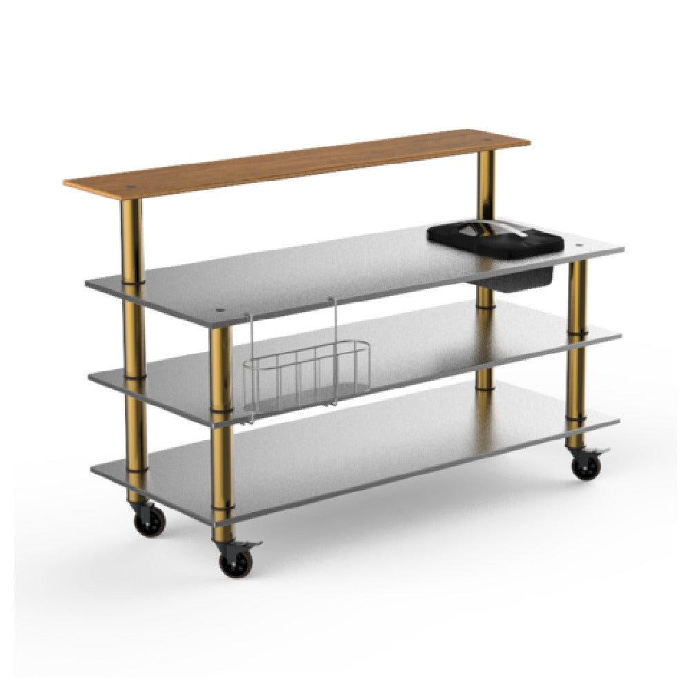 Steelite MGCMLC06BBXW - Pro Bar Station, 71.0" X 34.5" X 47.0", Modular