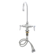 T&S Brass B-0301-01 Double Pantry Faucet Deck Mount Single Hole Base