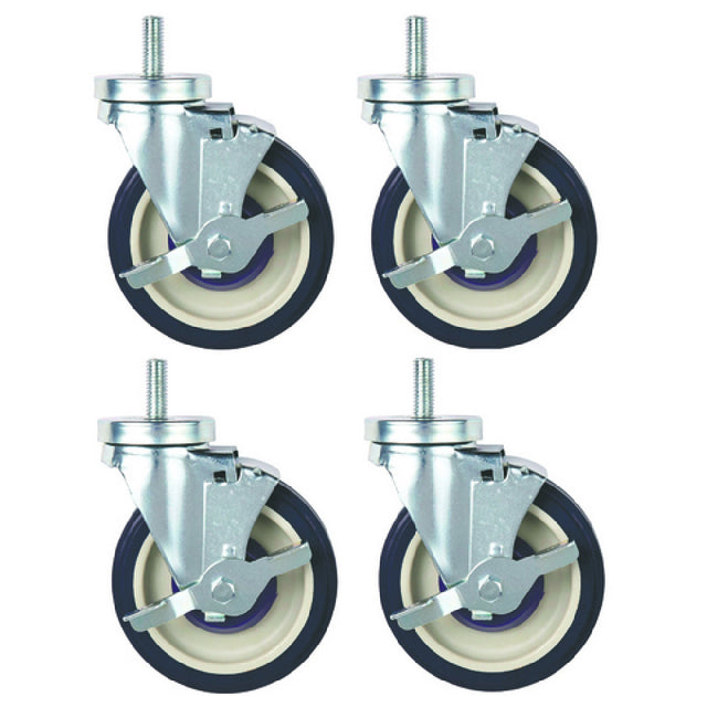 Hubert 28W-190 - Kratos® Set Of (4) 5" Swivel Casters W/Lock, For Kratos Steam Table