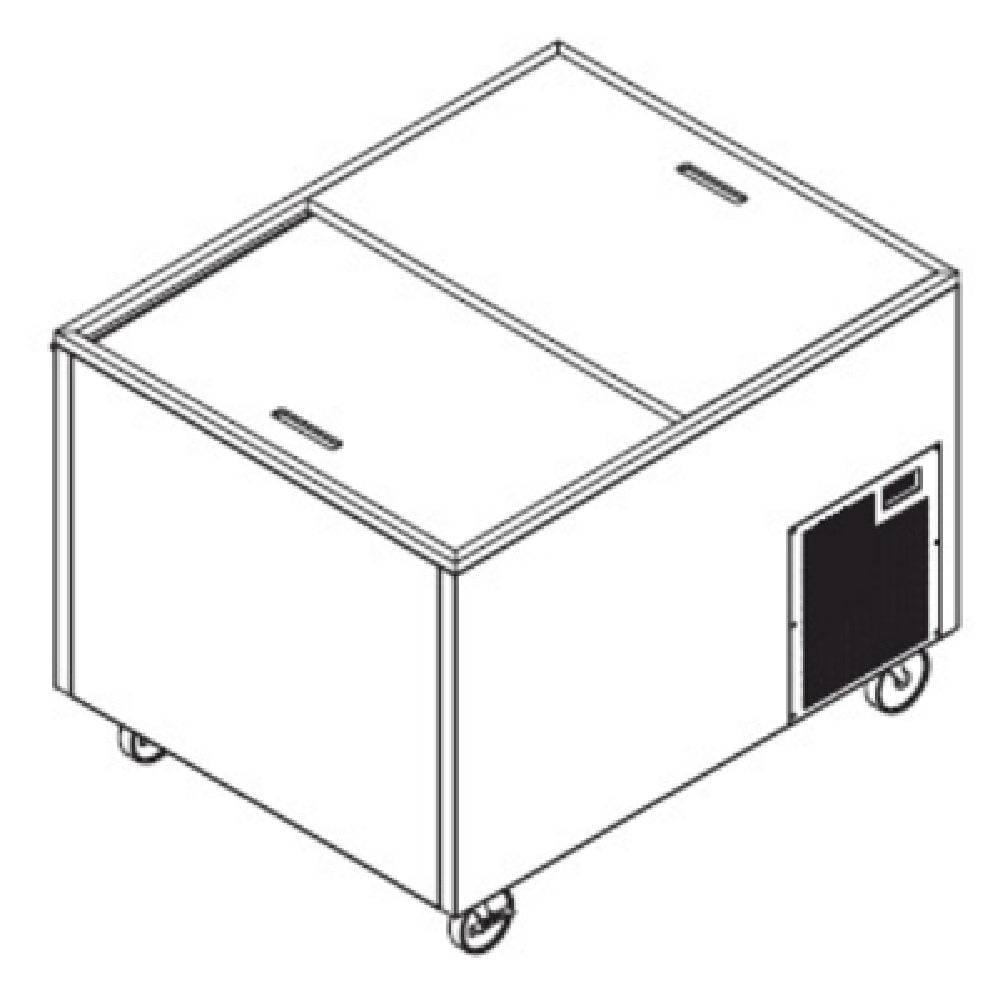 Randell 4337DWR-290 Refrigerator Slide-top One-section