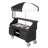 Cambro CVC724110 Camcruiser® Vending Cart 74-1/2" X 31-3/4" X 94"H (4) Full Size Counter Top Wells