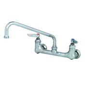 T&S Brass B-0231-EE Sink Mixing Faucet 12" Swing Nozzle Wall Mounted