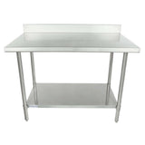 Empura SWT4B3048 - Work Table, 48"W X 30"D X 35"H, Super Duty 4" Backsplash