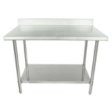 Empura SWT4B3048 - Work Table, 48"W X 30"D X 35"H, Super Duty 4" Backsplash