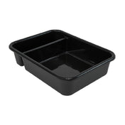 Quantum FSB-21165CS_GRAY - Bussing Tub, 15"W X 20"L X 5"H, (2) Compartment