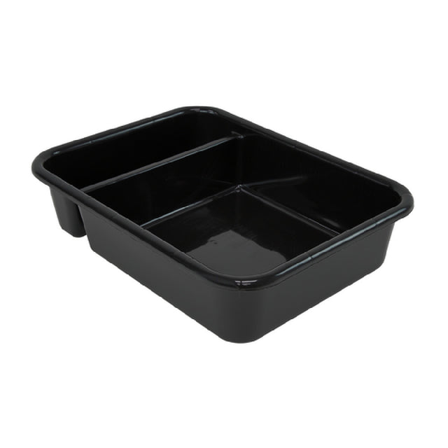 Quantum FSB-21165CS_GRAY - Bussing Tub, 15"W X 20"L X 5"H, (2) Compartment
