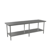 Atosa USA, Inc. ST3096EC - MixRite Work Table, 96"W X 30"D X 34"H, 18/430 Stainless Steel Top With Turned Down Edges