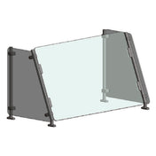 Randell RSW-AFP-24 Premium Breath Guard Single-sided Angled Partition