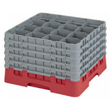 Cambro 16S1058163 Camrack® Glass Rack With (5) Soft Gray Extenders Full Size