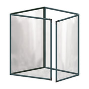 Risch TETQ 8.5X11 Deluxe Clear Sewn Menu Cover 8-1/2" X 11" Quad Pocket Fold-out
