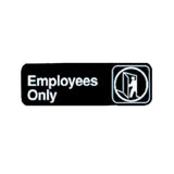 TableCraft Products 394506 - Cash & Carry Sign, 3" X 9", "Employees Only"