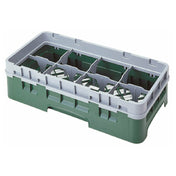 Cambro 8HS318119 Camrack® Glass Rack With Soft Gray Extender Half Size