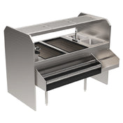 Glastender PSA-60R Assembly Style Pass-Thru Cocktail Station 60"W X 32"D Rightward Workflow
