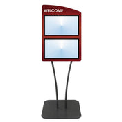 Hubert 34171 - Menu Board, 2-pocket, Floor Stand