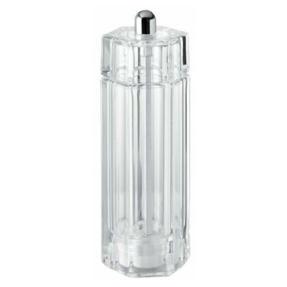 Omcan 43704 (43704) TRE SPADE Tosca Series Salt Mill 15cm (5") Tall Tempered Steel Conic Mechanisms