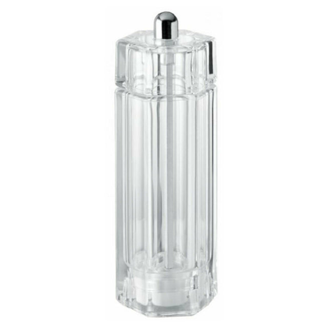 Omcan 43704 (43704) TRE SPADE Tosca Series Salt Mill 15cm (5") Tall Tempered Steel Conic Mechanisms