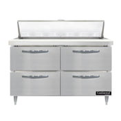 Continental Refrigerator D48N12-D Designer Line Sandwich Unit 48"W Two-section