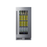 Summit SDHG1533 Undercounter Beverage Center 15"W 1.9 Cu.ft. Interior