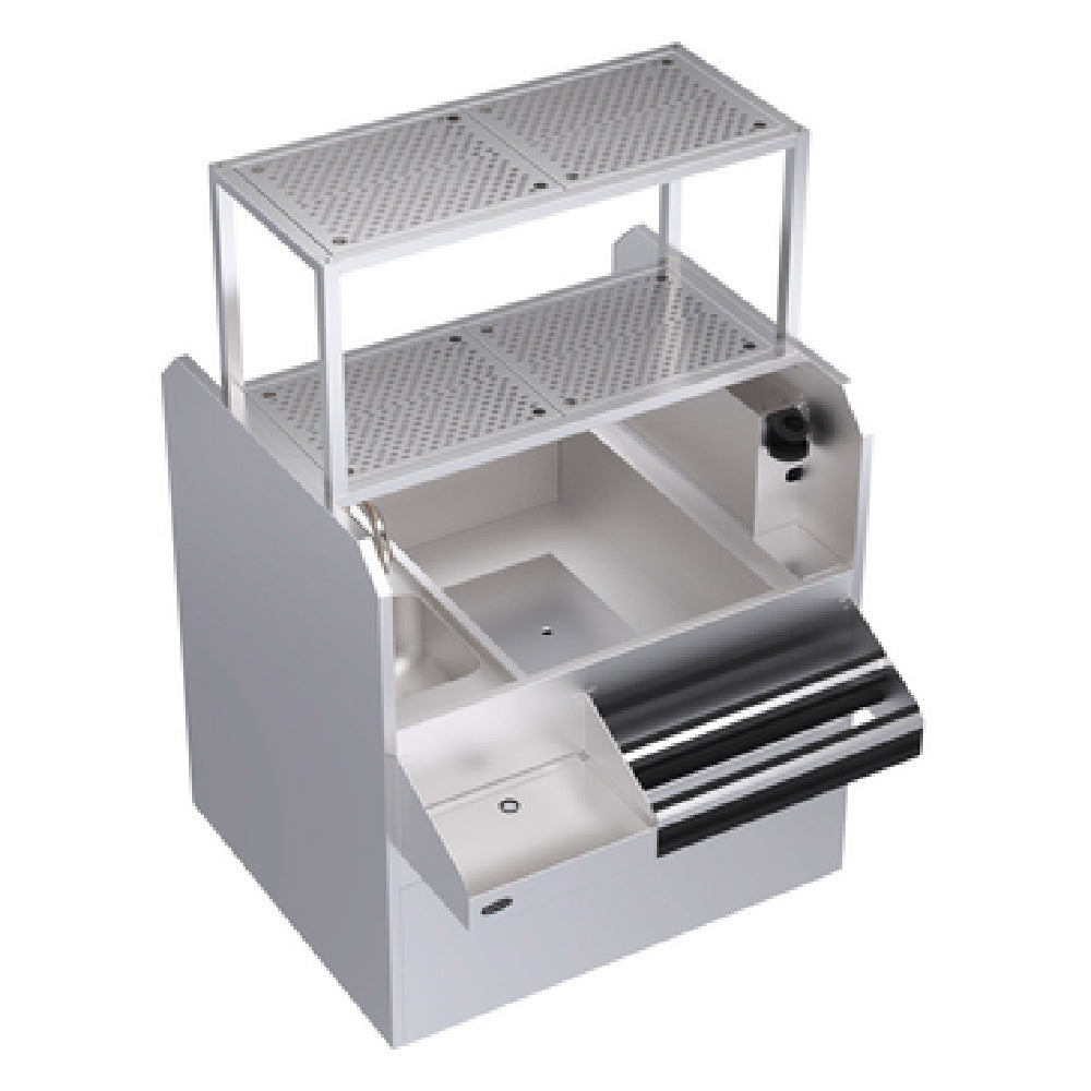 Krowne KRPT-42RP-10 Royal Series Underbar Ice Bin/Cocktail Station Pass-thru Combo