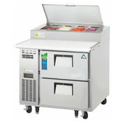 Everest Refrigeration EPPR1-D2 Drawered Pizza Prep Table One-section 35-5/8"W