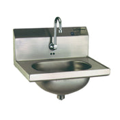 Eagle HSA-10-FE-2X Hand Sink Wall Mount 13-1/2" Wide X 9-3/4" Front-to-back X 6-3/4" Deep Bowl
