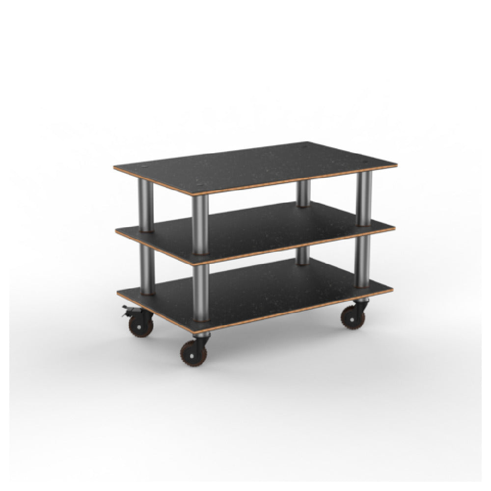 Steelite MGCMLX02MSXH - Modular Classic Medium Unit Marble Black Brushed SS, 47.0" X 29.5" X 35.0"