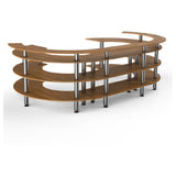 Steelite MGCMSA01BSXF Mogogo Buffet Solutions Modular Open C Serving Station 4-tier